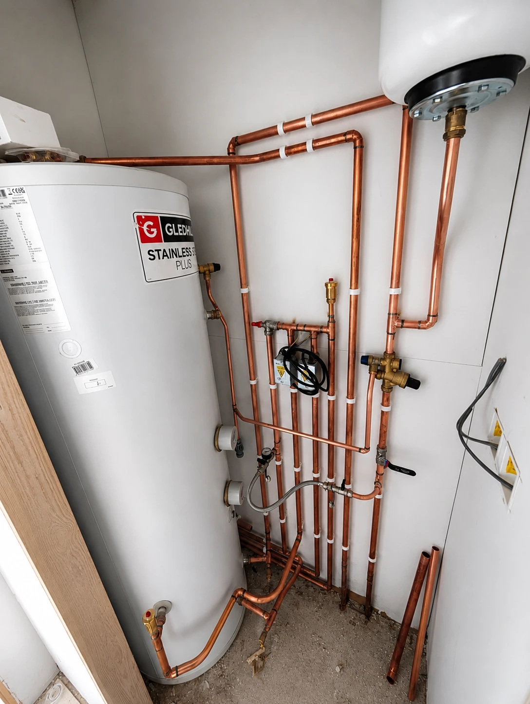 Hot water cylinder plumbing services in Suffolk